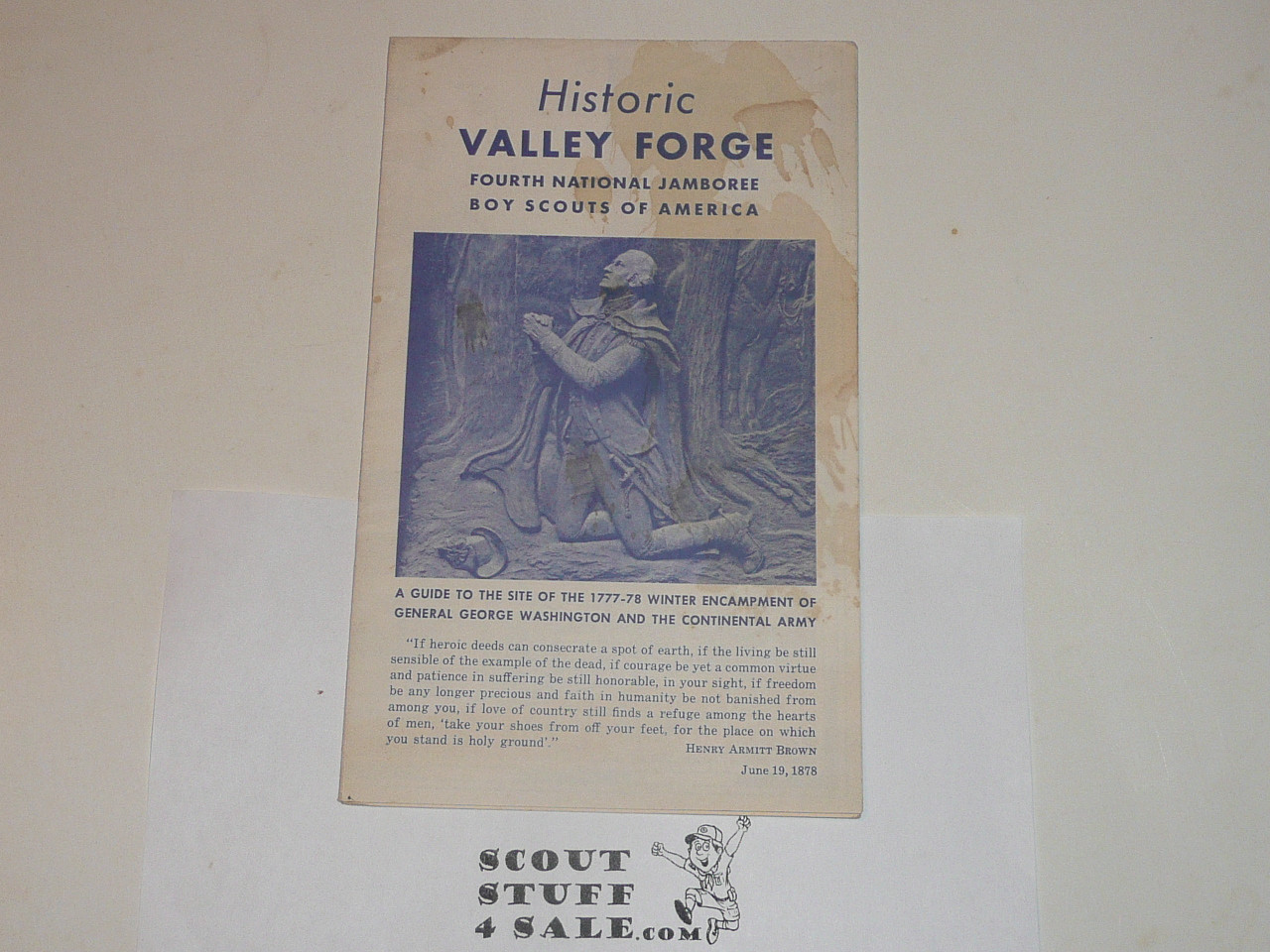 1957 National Jamboree Historic Valley Forge Guide