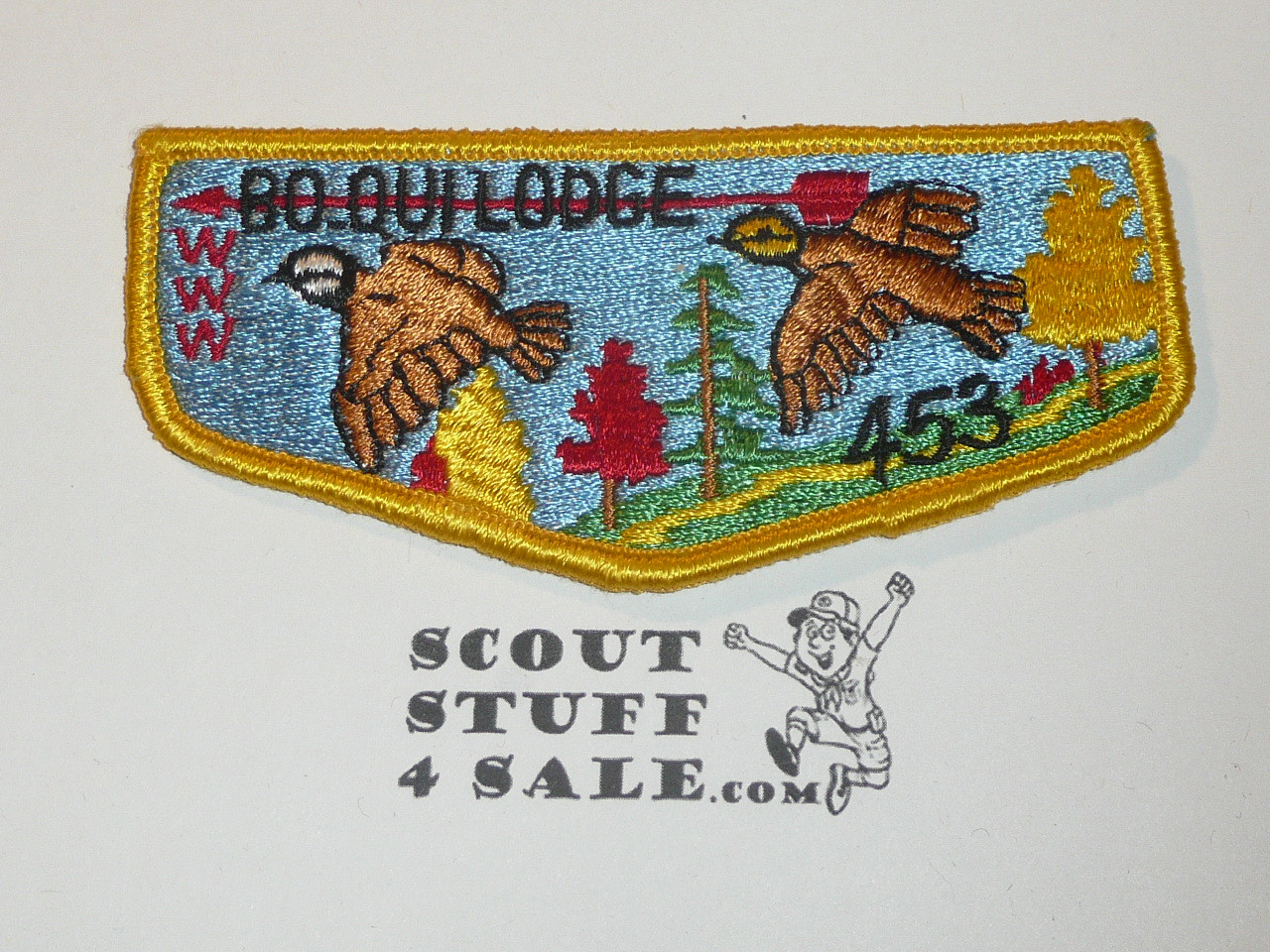 Order of the Arrow Lodge #453 Bo-Qui s2 Flap Patch