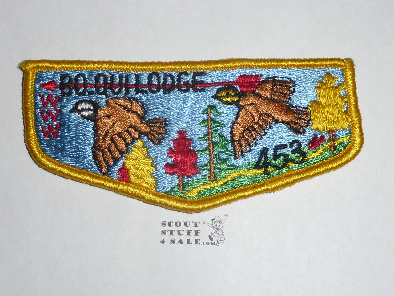 Order of the Arrow Lodge #453 Bo-Qui s2 Flap Patch