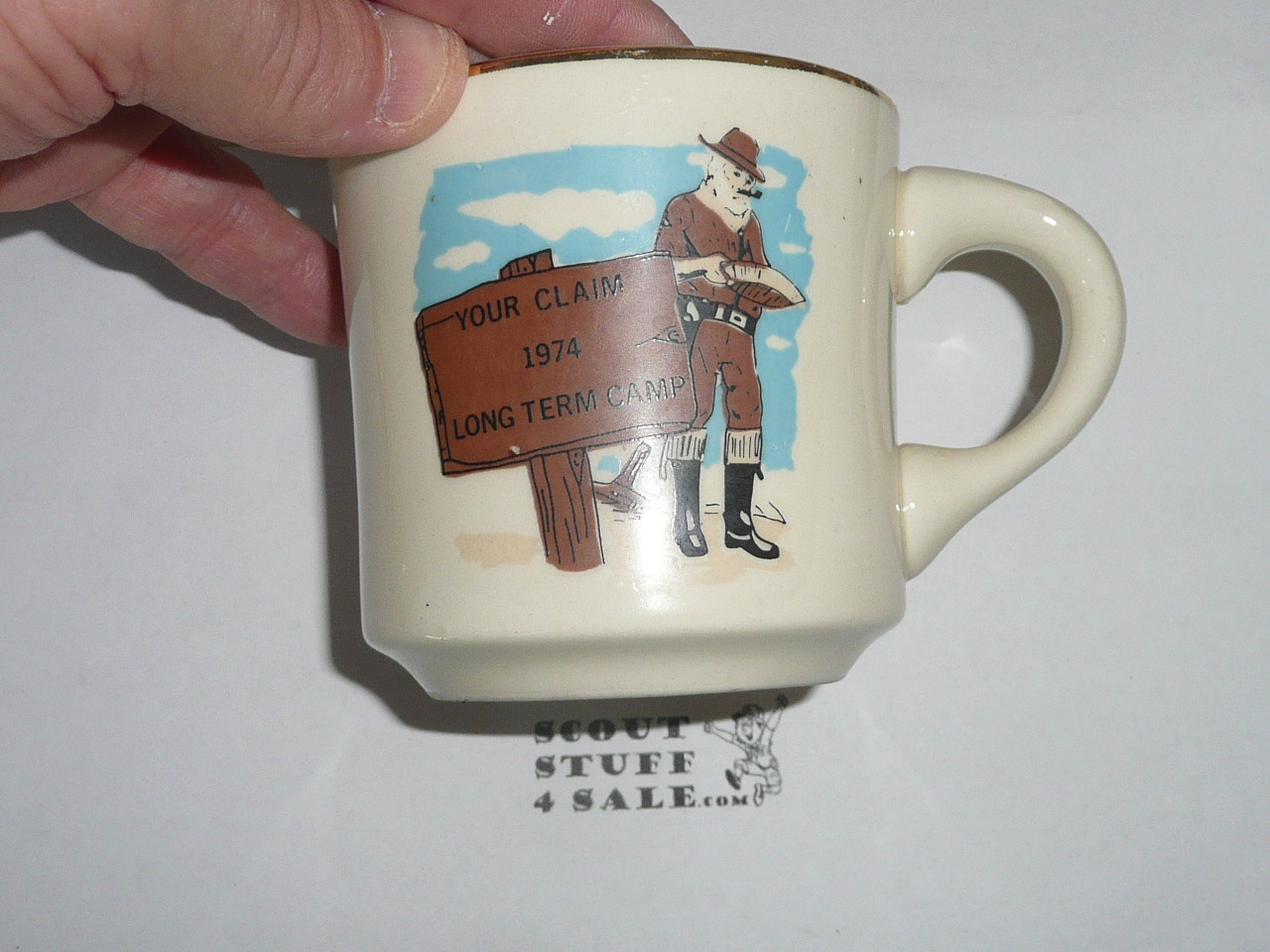 1974 Long Term Camping Camp Mug, Los Angeles Area Council