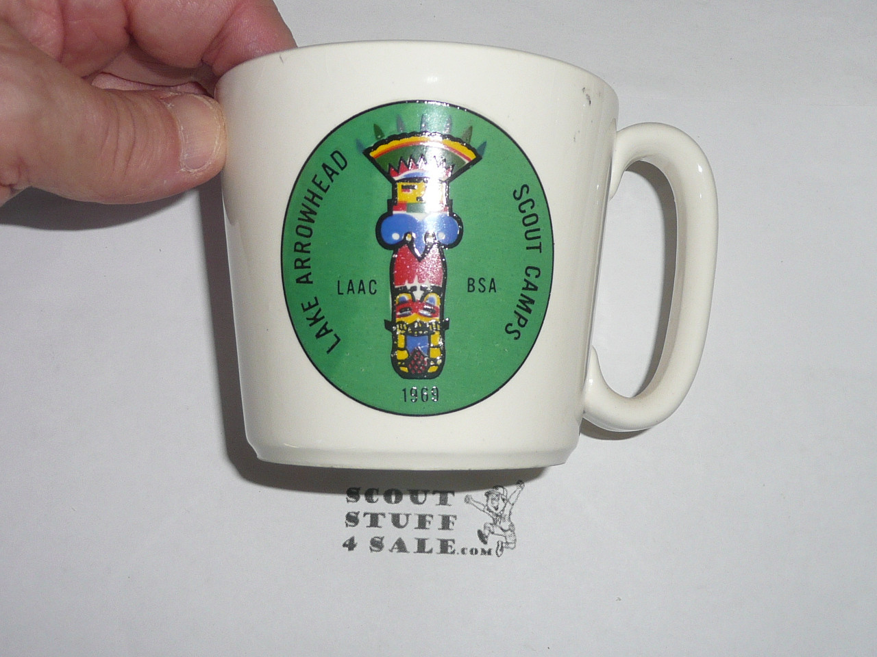 1969 Lake Arrowhead Scout Camp Mug, Los Angeles Area Council