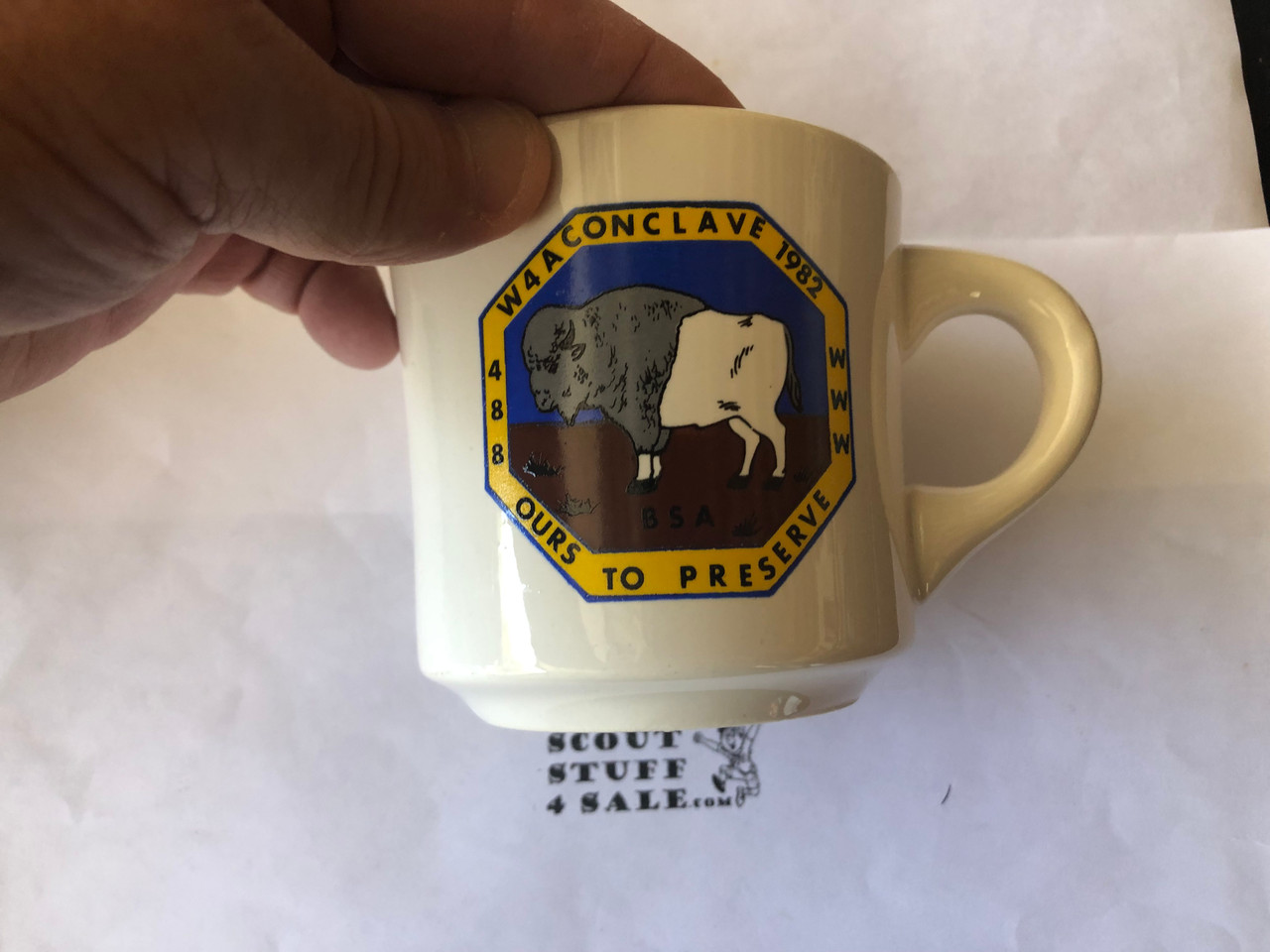 1982 Order of the Arrow Section W4A Conference Mug