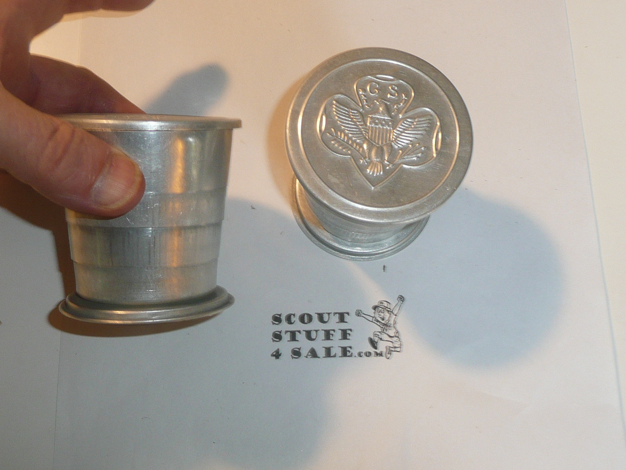 1930's Girl Scout Collapsible Tin Cup