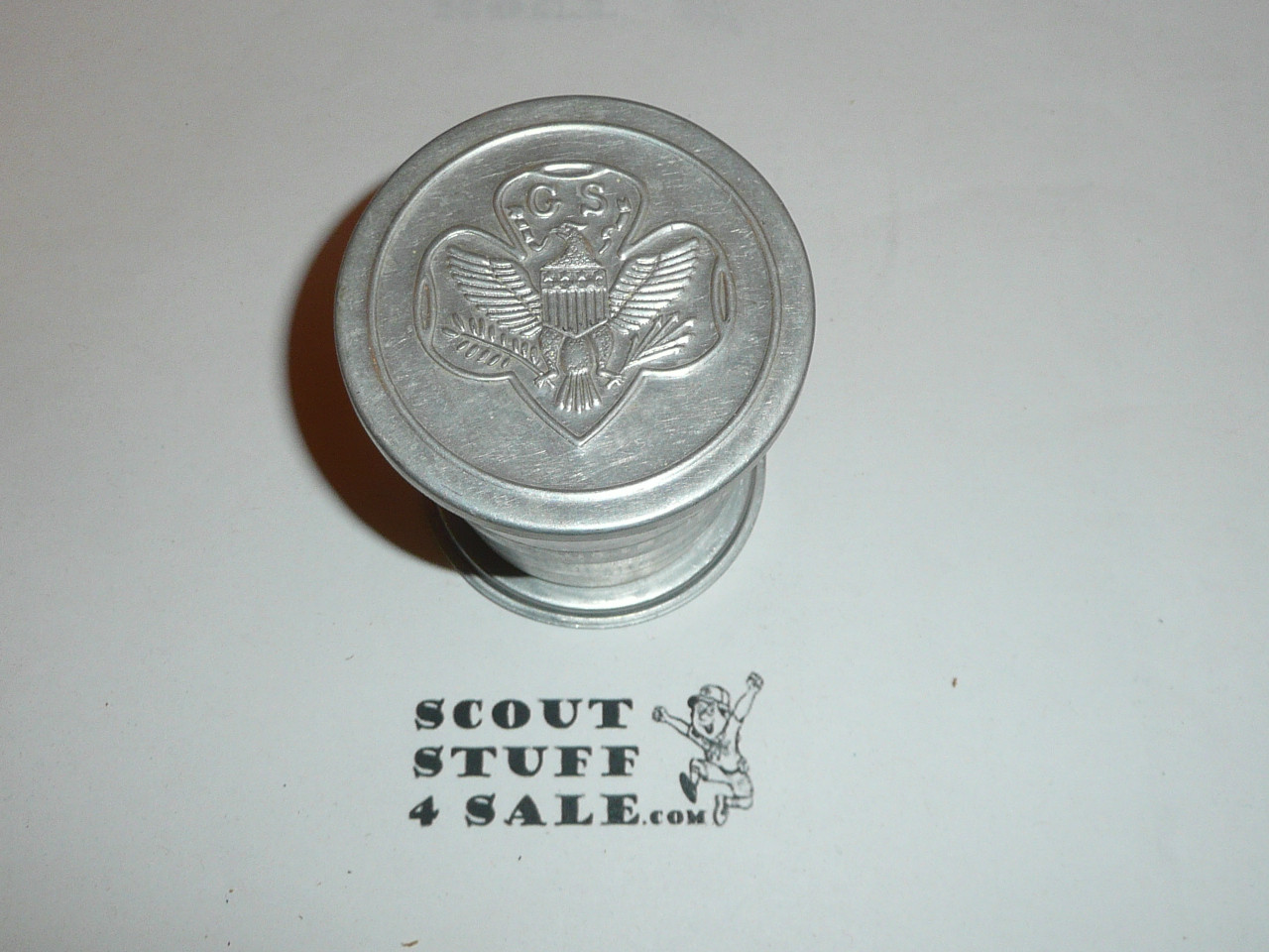 1930's Girl Scout Collapsible Tin Cup