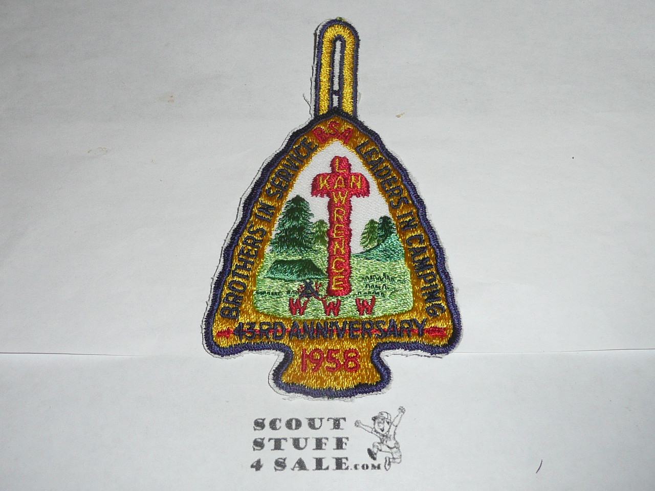 National Order of the Arrow Conference (NOAC), 1958 patch