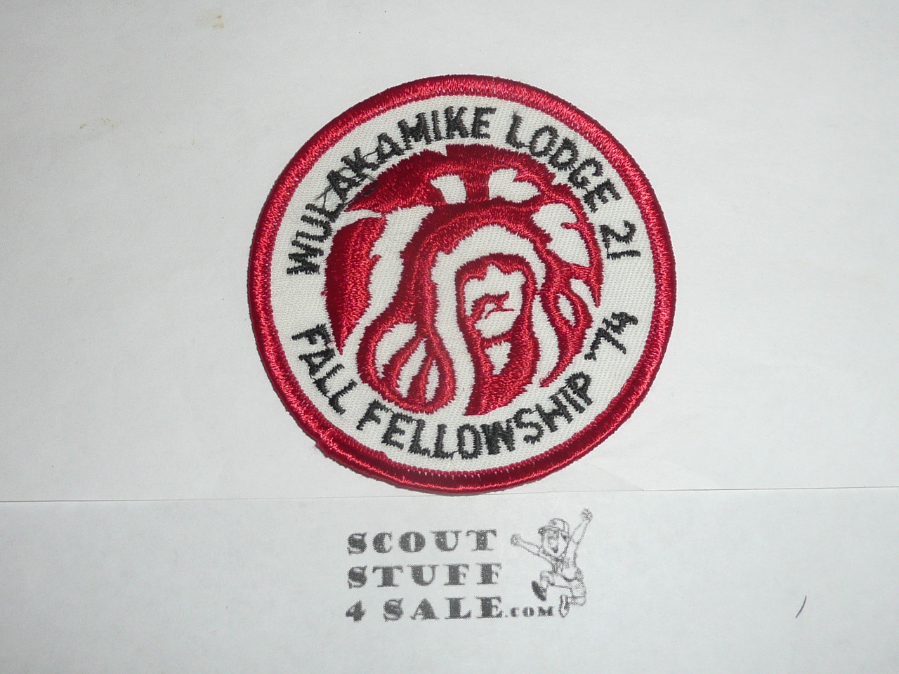 Order of the Arrow Lodge #21 Wulakamike 1974 Fall Fellowship Patch