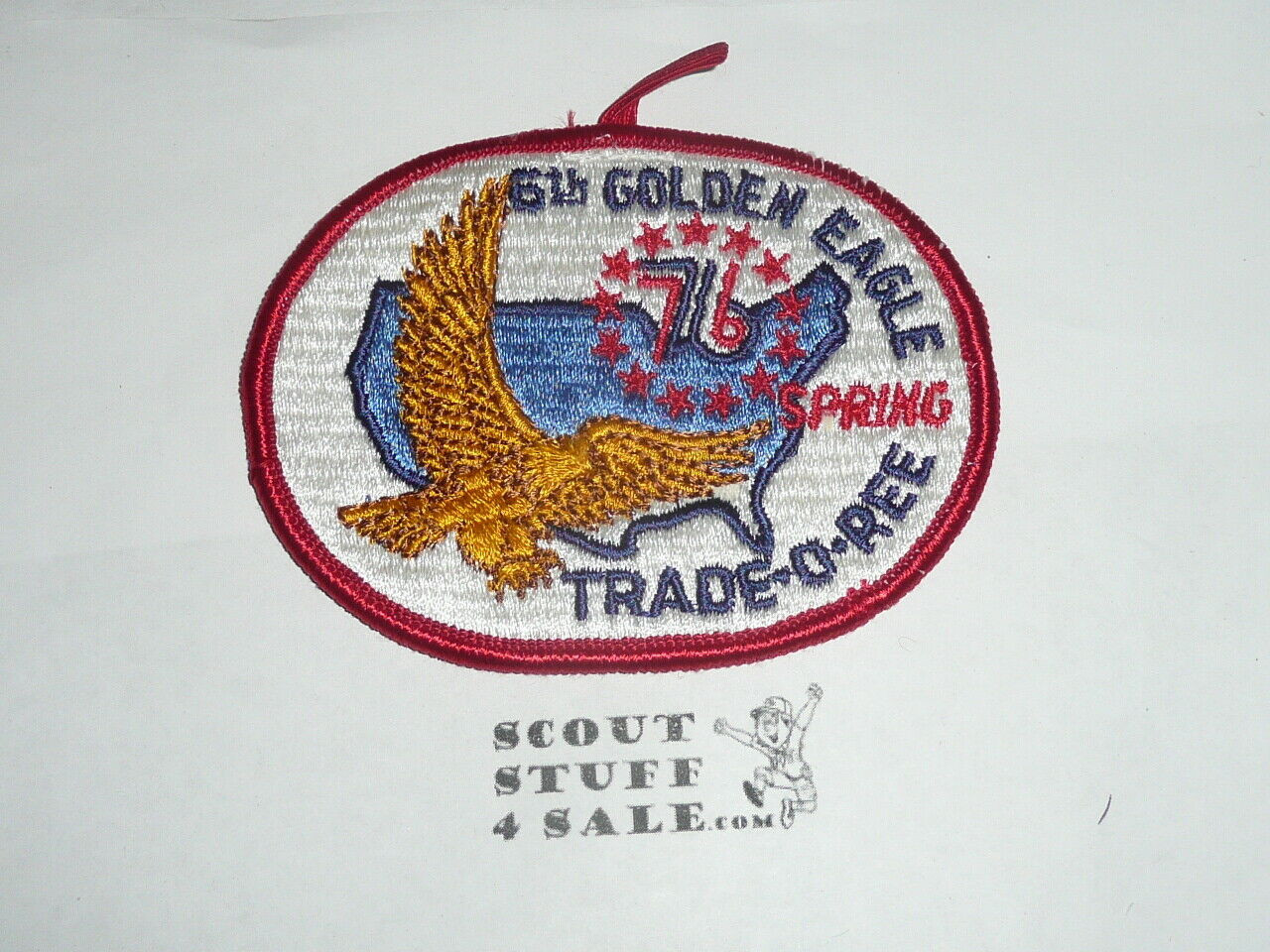 1976 6th Golden Eagle Trade-O-Ree Patch - Boy Scout