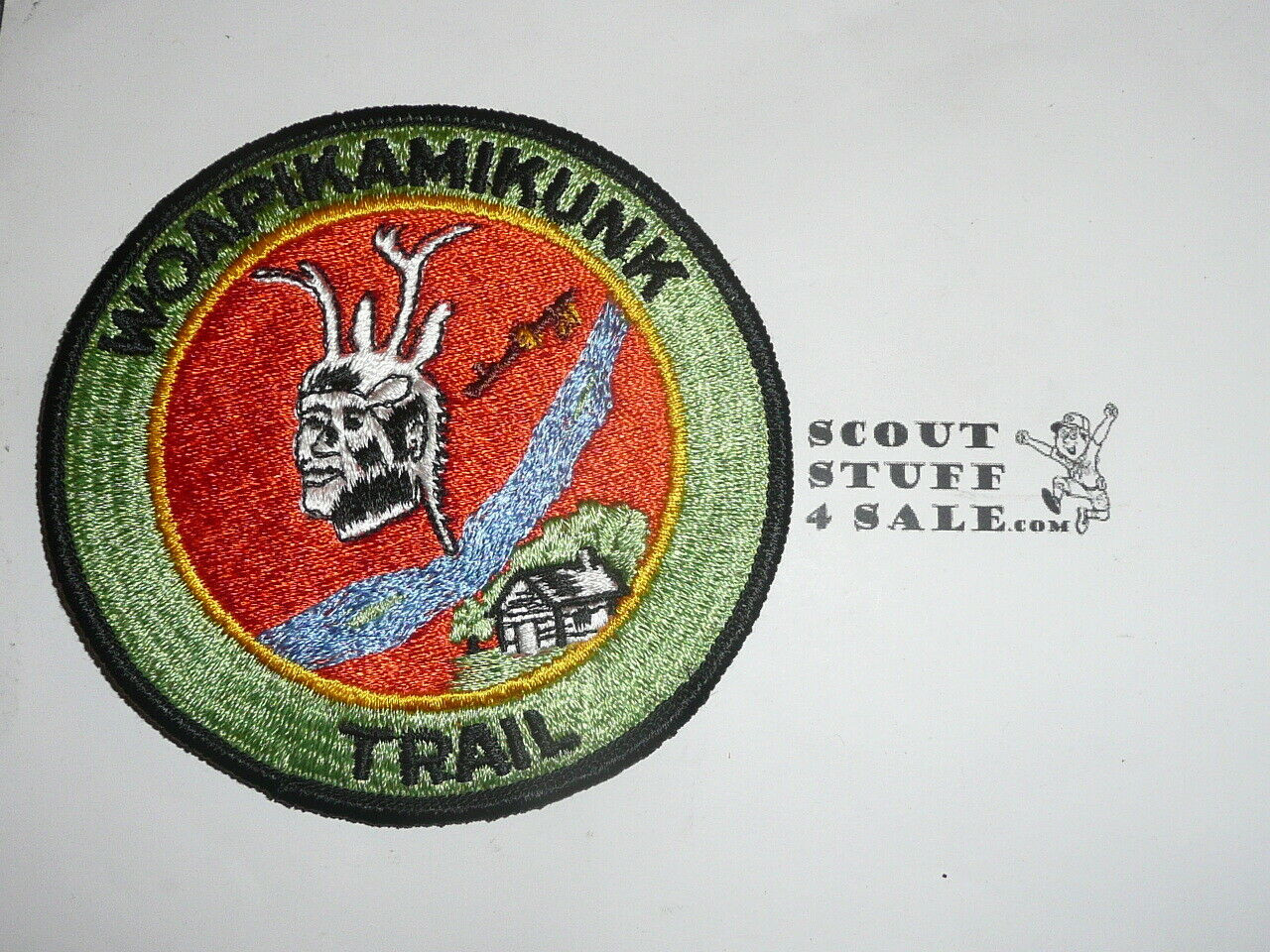 Woapikamikunk Trail Patch, fully embroidered