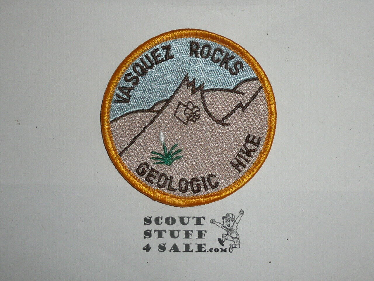 Vintage Vasquez Rocks CA Travel Souvenir Patch