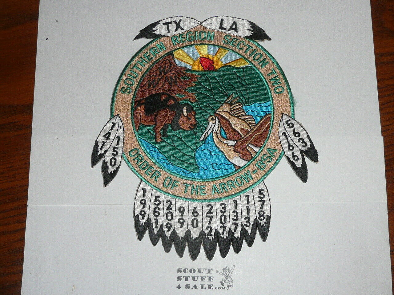 Order of the Arrow Area SR2 Conclave JACKET Patch, variety 2