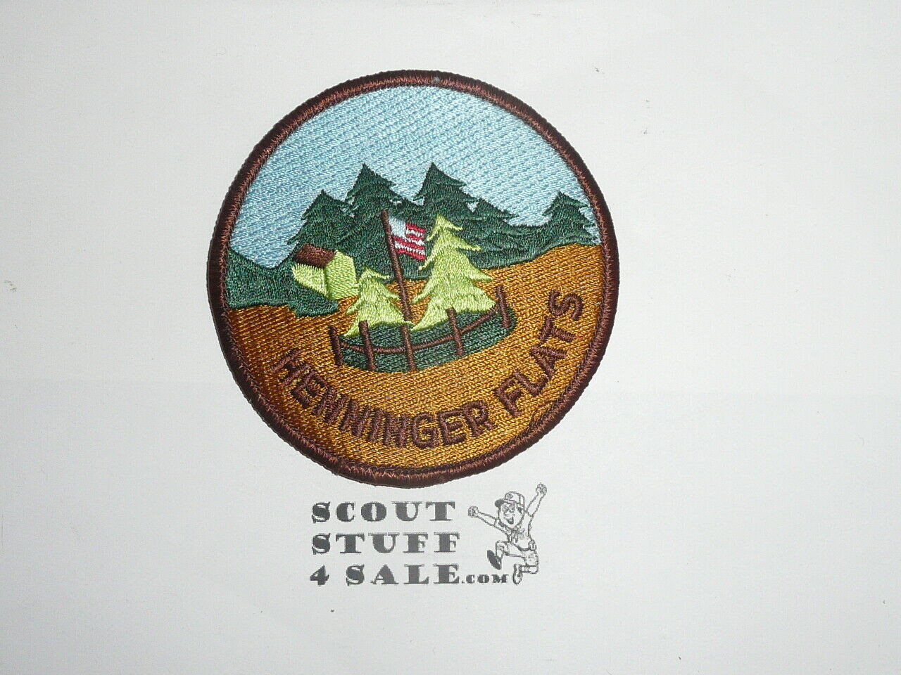 Vintage Heninger Flats Travel Souvenir Patch