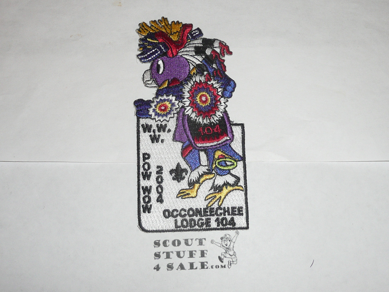 Order of the Arrow Lodge #104 Occoneechee 2004 Pow Wow Patch - Scout