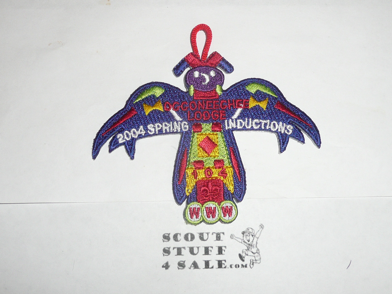 Order of the Arrow Lodge #104 Occoneechee 2004 Spring Inductions Patch - Scout