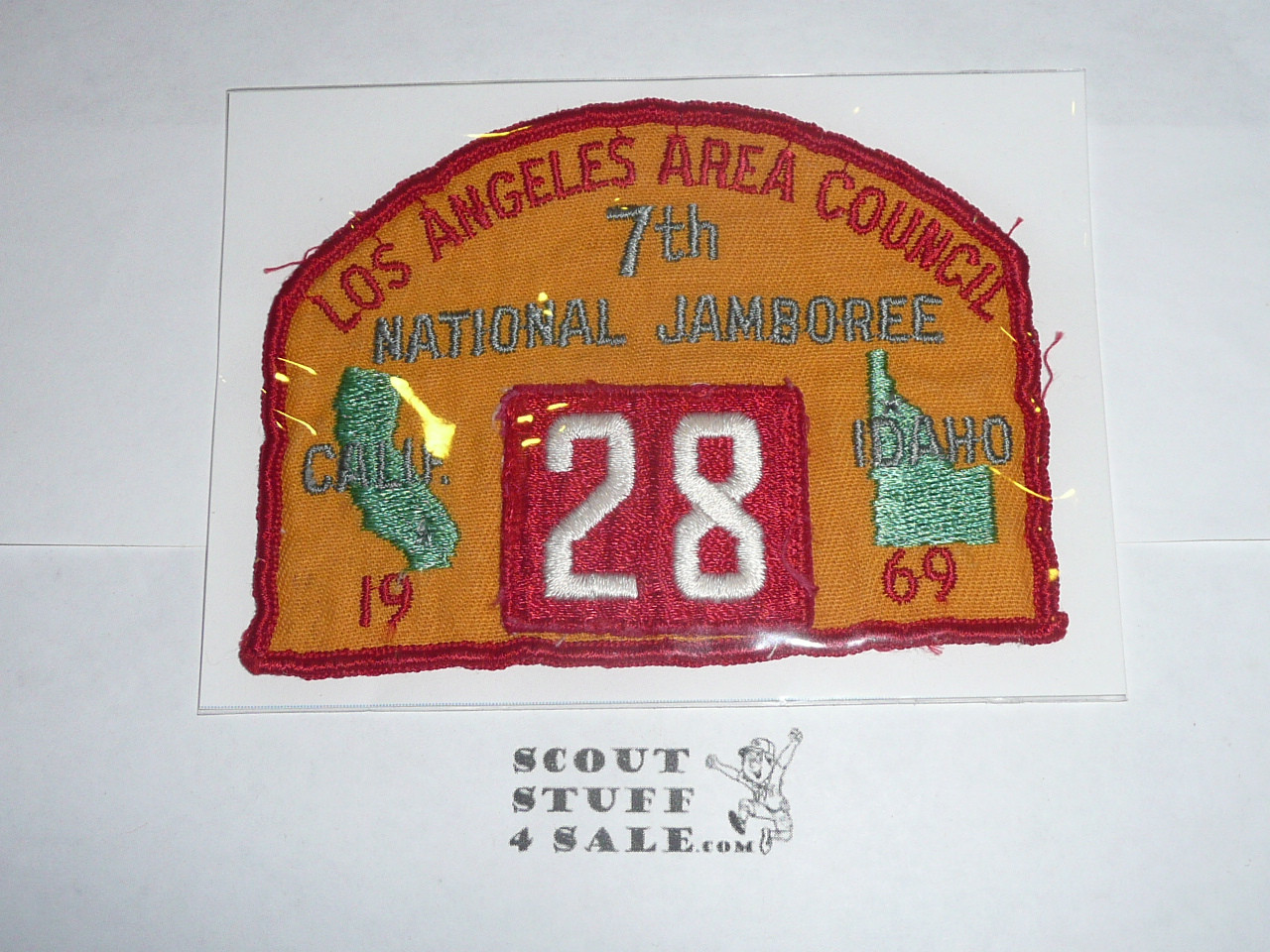 1969 National Jamboree JSP - Los Angeles Area Council, Troop 28, sewn