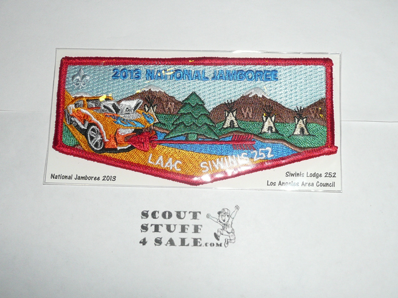 Order of the Arrow Lodge #252 Siwinis  2013 National Jamboree Flap Patch