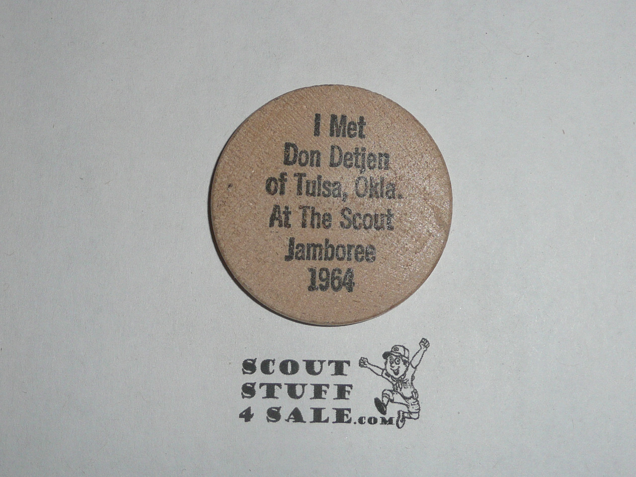 1977 Arrowhead Council Scout Expo Wooden Nickel