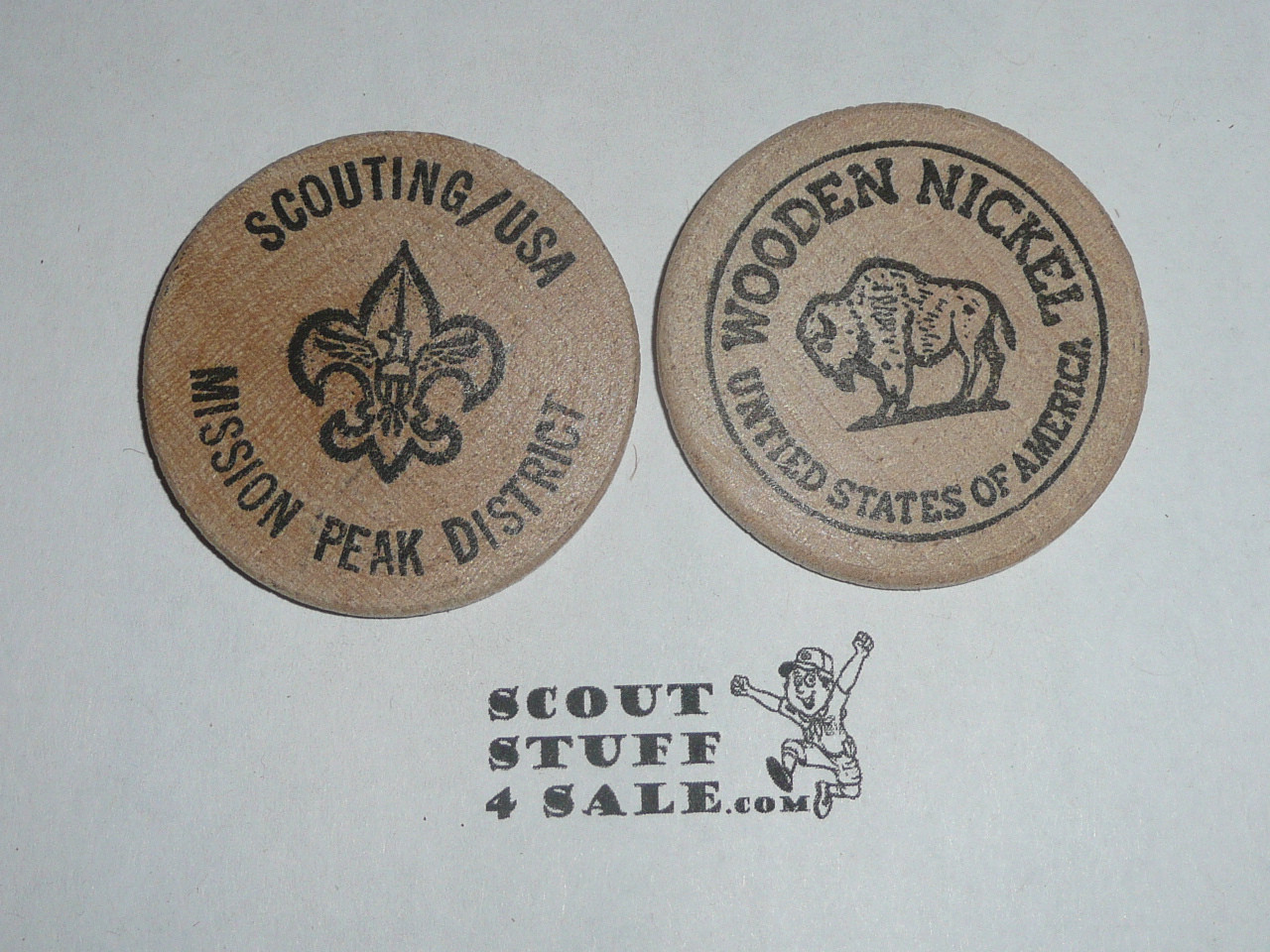 Scouting USA Mission Peak District Boy Scout Wooden Nickel