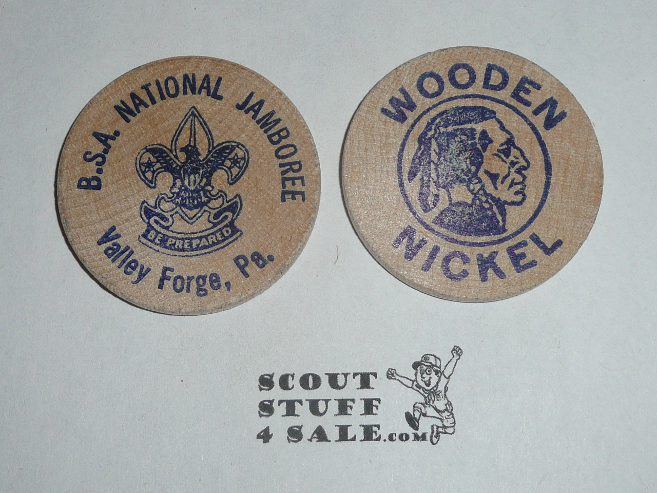 1957 National Jamboree Boy Scout Wooden Nickel