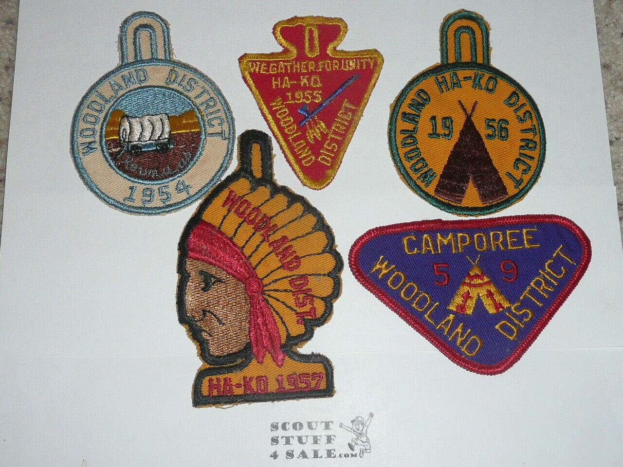 Collection of 43 Event/District items from Philadelphia Scout Council 1940-1960