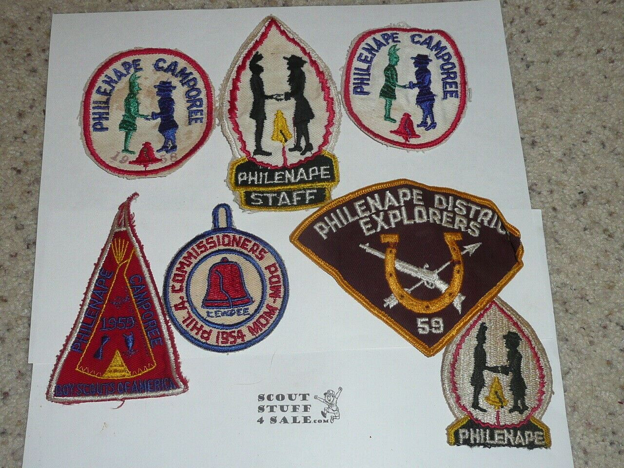 Collection of 43 Event/District items from Philadelphia Scout Council 1940-1960