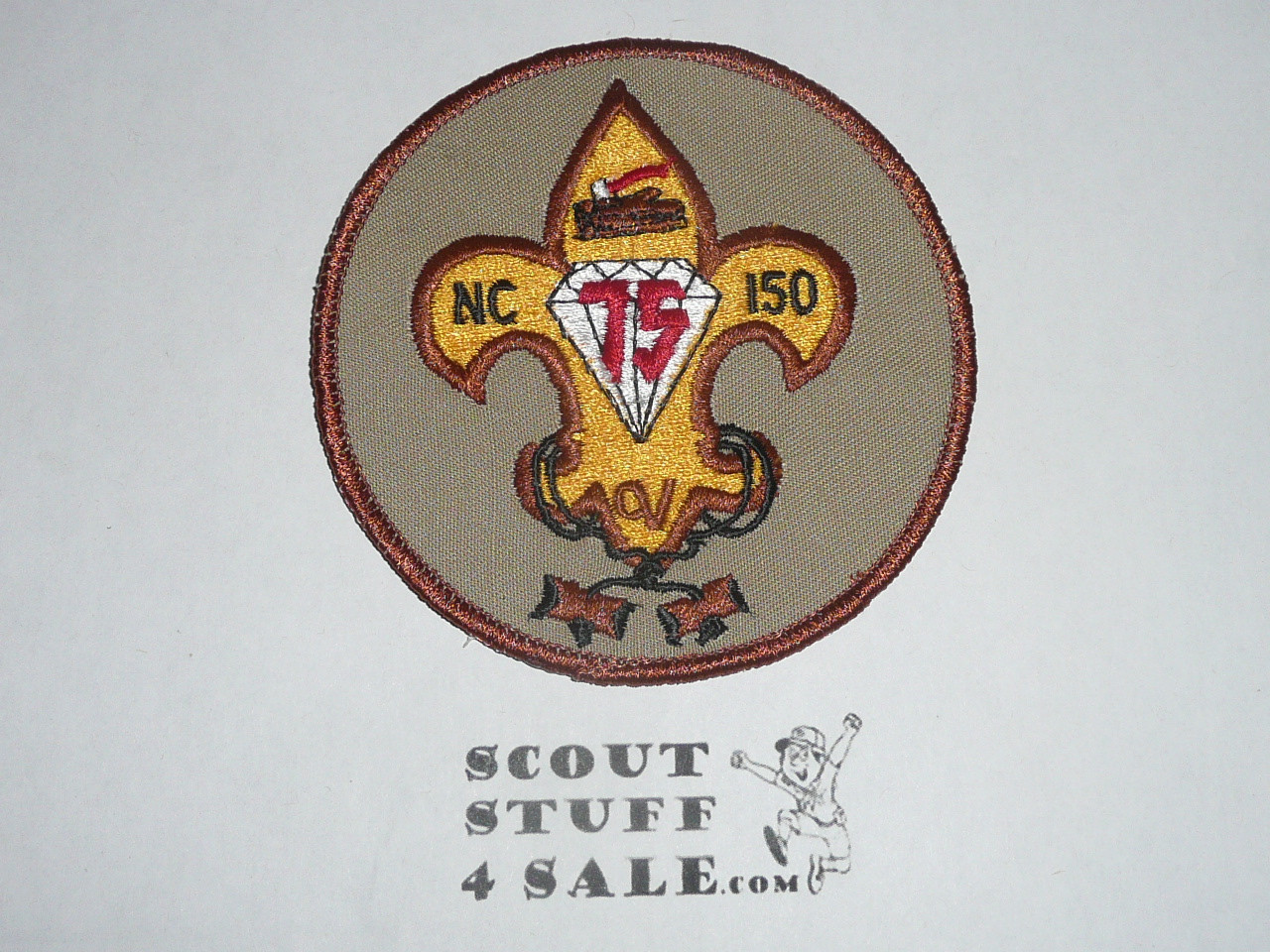 NC 150 1985 75th Boy Scout Anniversary Wood Badge Patch