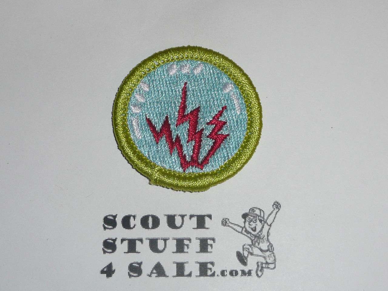 Radio - Type K - Fully Embroidered Merit Badge with 100th Anniv backing (2010)