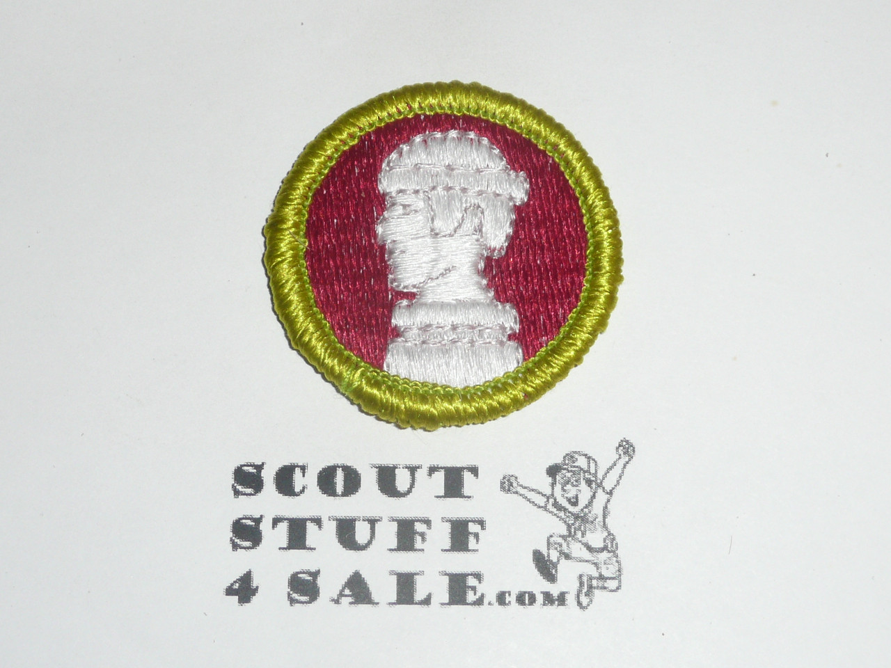 Sculpture - Type J - Fully Embroidered Merit Badge with Scout Stuff backing (2002-current)