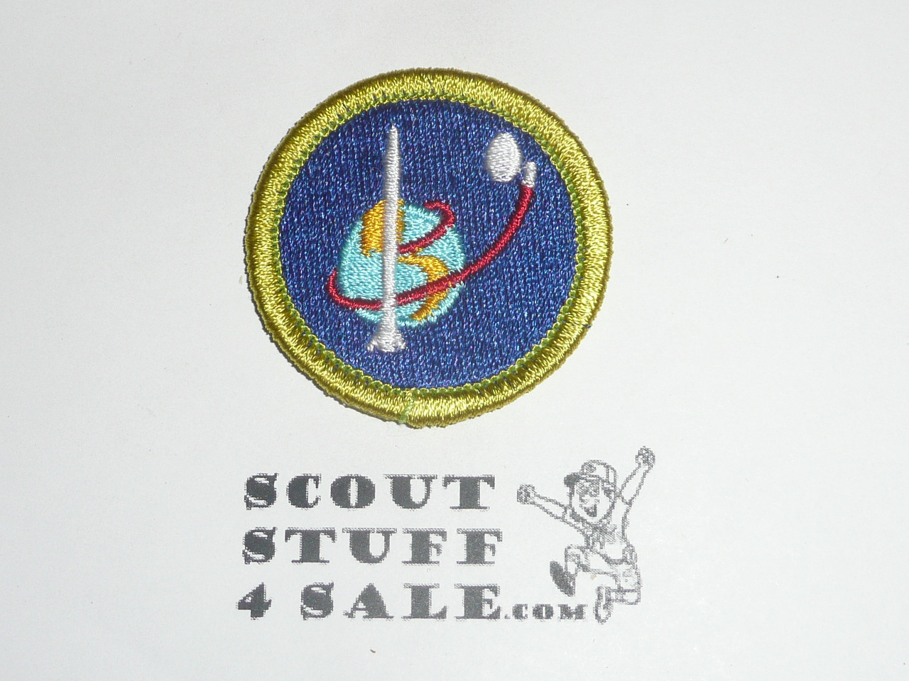Space Exploration - Type K - Fully Embroidered Merit Badge with 100th Anniv backing (2010)