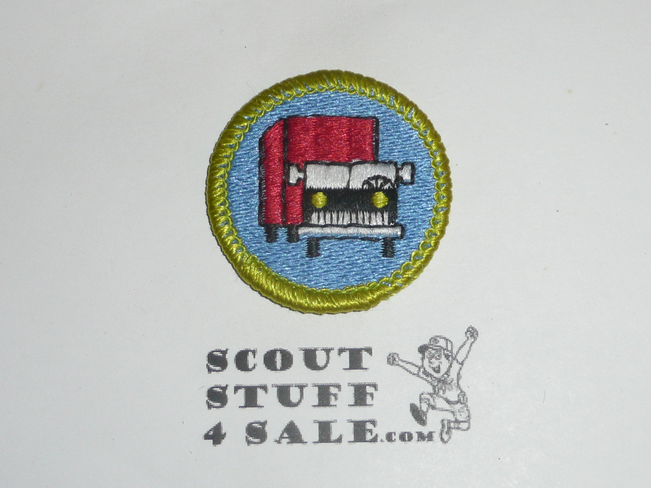 Truck Transportation - Type J - Fully Embroidered Merit Badge with Scout Stuff backing (2002-current)