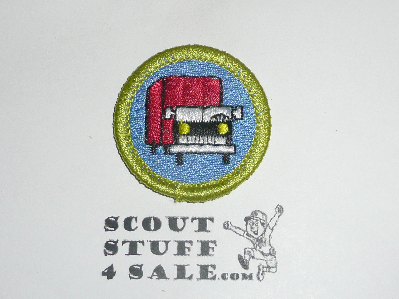 Truck Transportation - Type K - Fully Embroidered Merit Badge with 100th Anniv backing (2010)