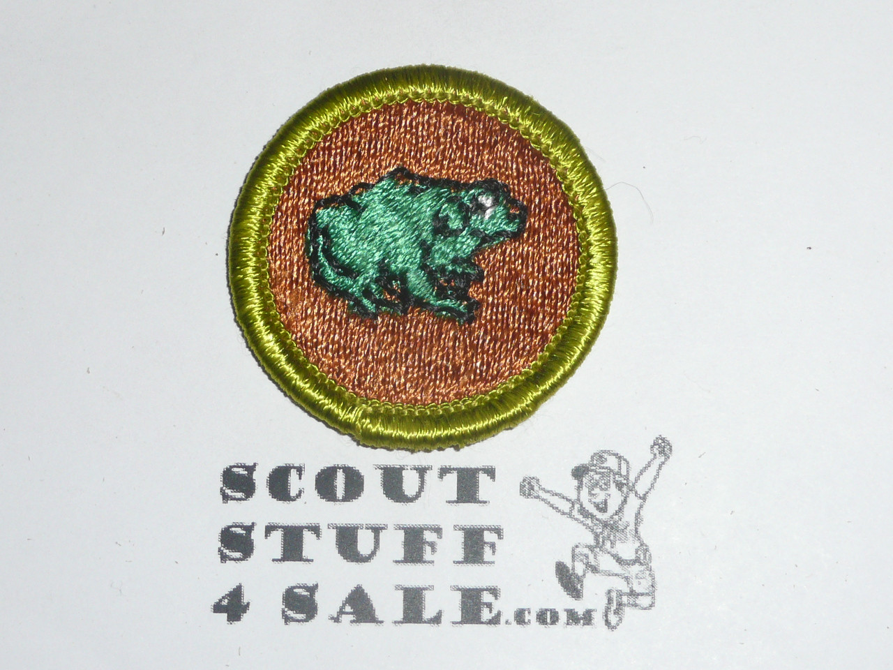 Zoology - Type H - Fully Embroidered Plastic Back Merit Badge (1972-2002)