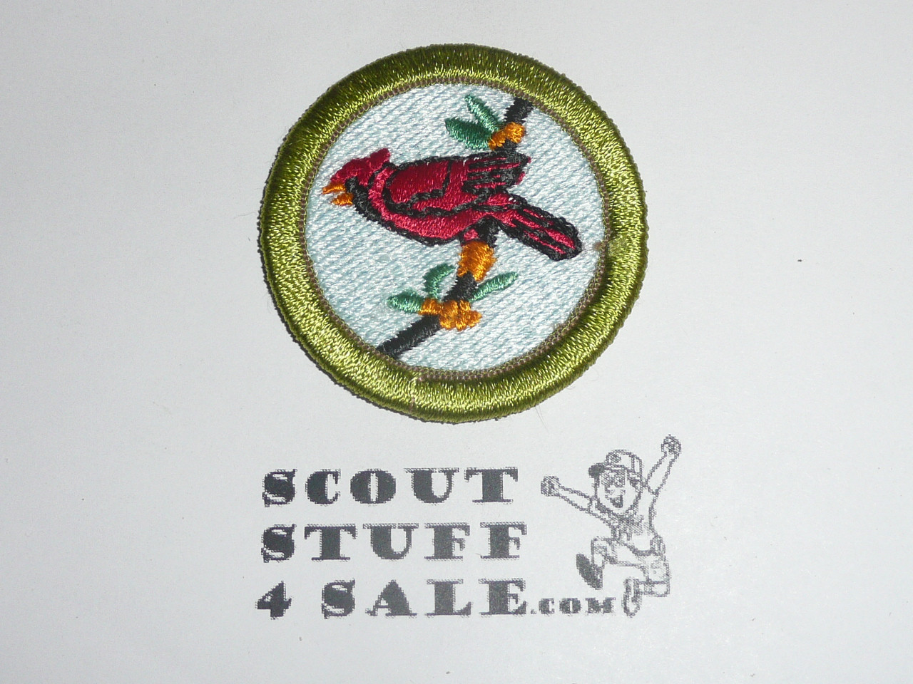 Bird Study 42mm - Type I - Fully Embroidered Computer Designed Merit Badge (1993-1995)