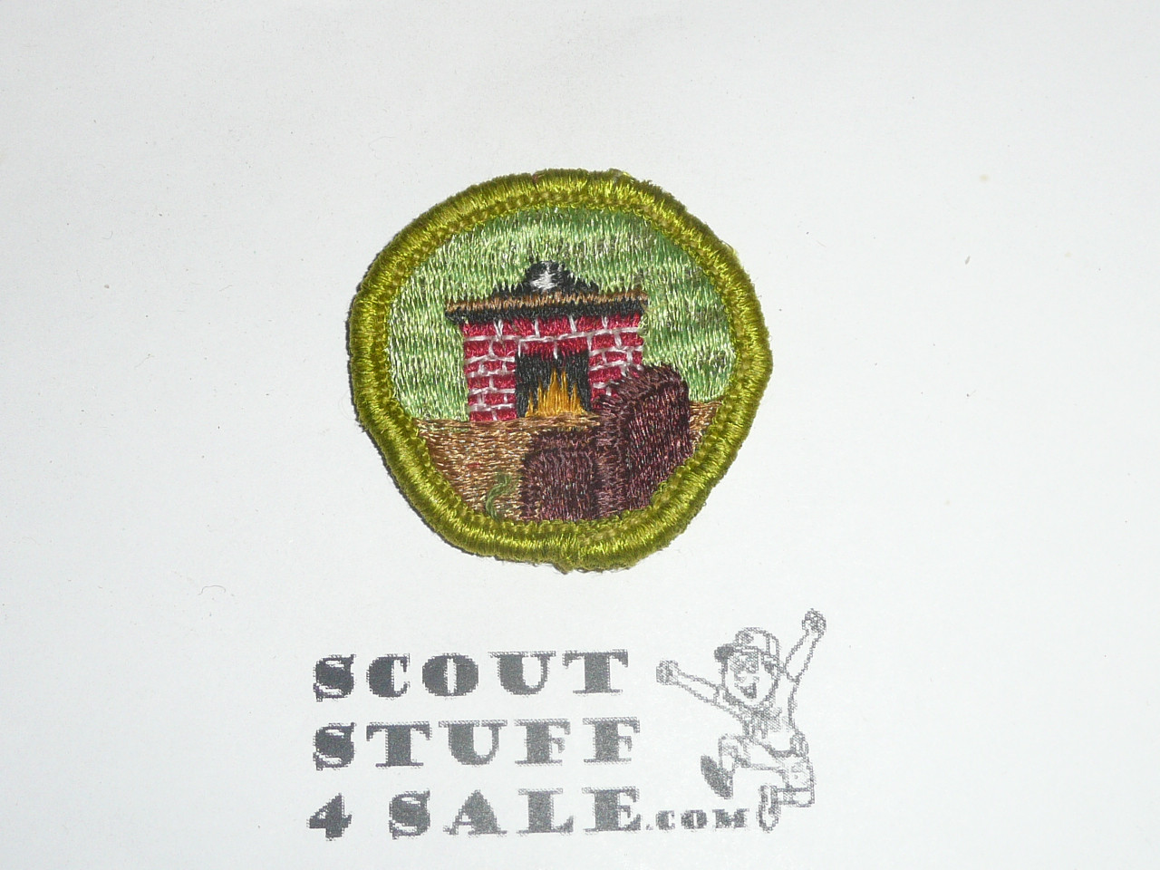 Citizenship in the Home - Type G - Fully Embroidered Cloth Back Merit Badge (1961-1971), sewn
