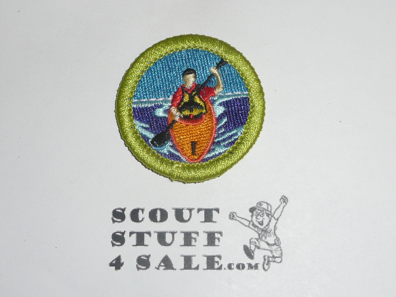 Kyaking - Type K - Fully Embroidered Merit Badge with 100th Anniv backing (2010)