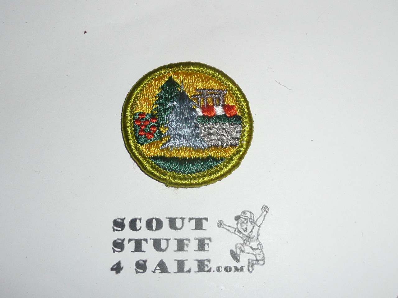 Landscape Architecture - Type G - Fully Embroidered Cloth Back Merit Badge (1961-1971)