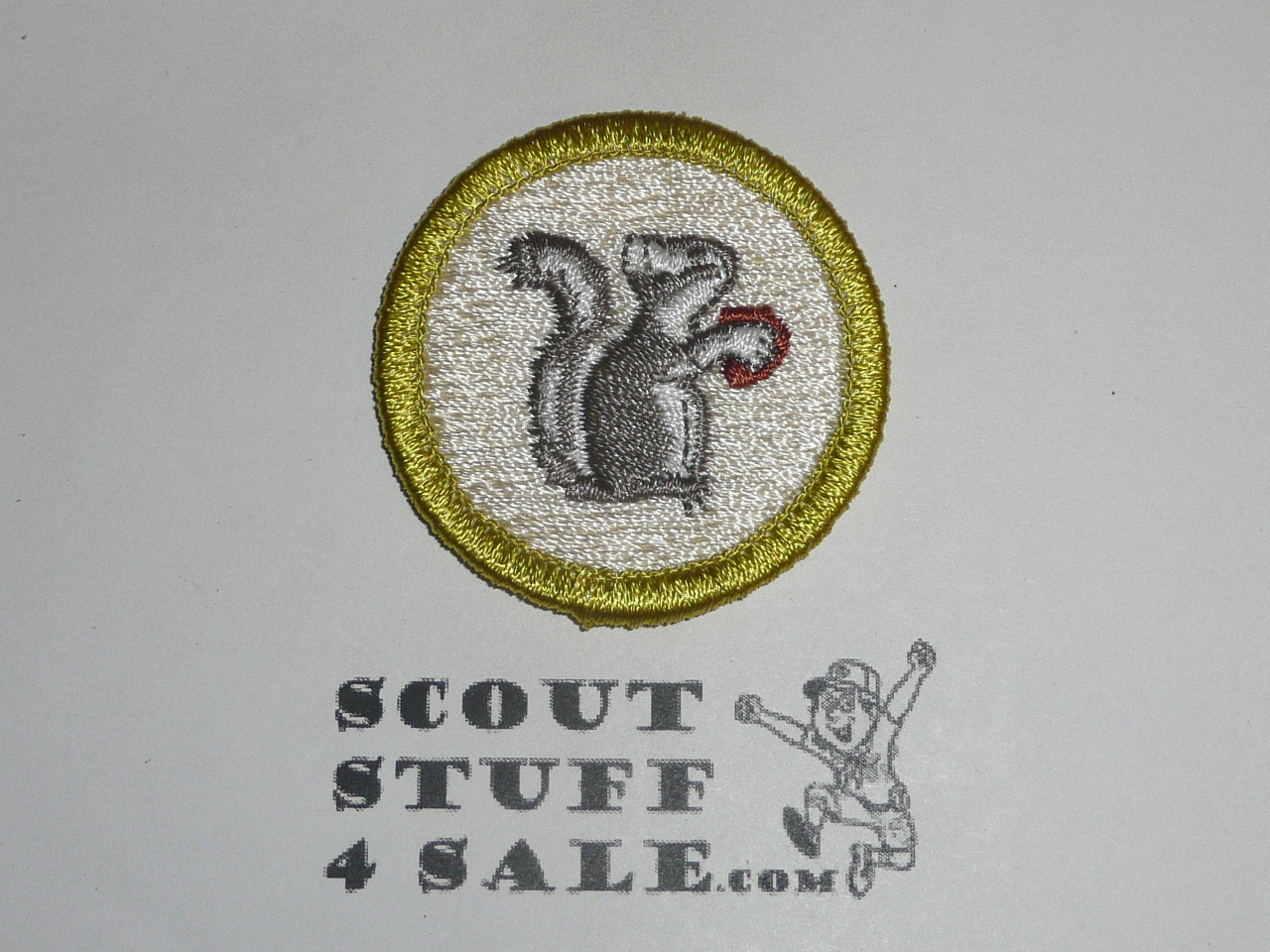 Mammals - Type K - Fully Embroidered Merit Badge with 100th Anniv backing (2010)