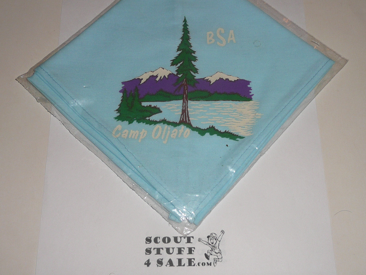 Camp Oljato Nackerchief, Stanford Area Council, blue