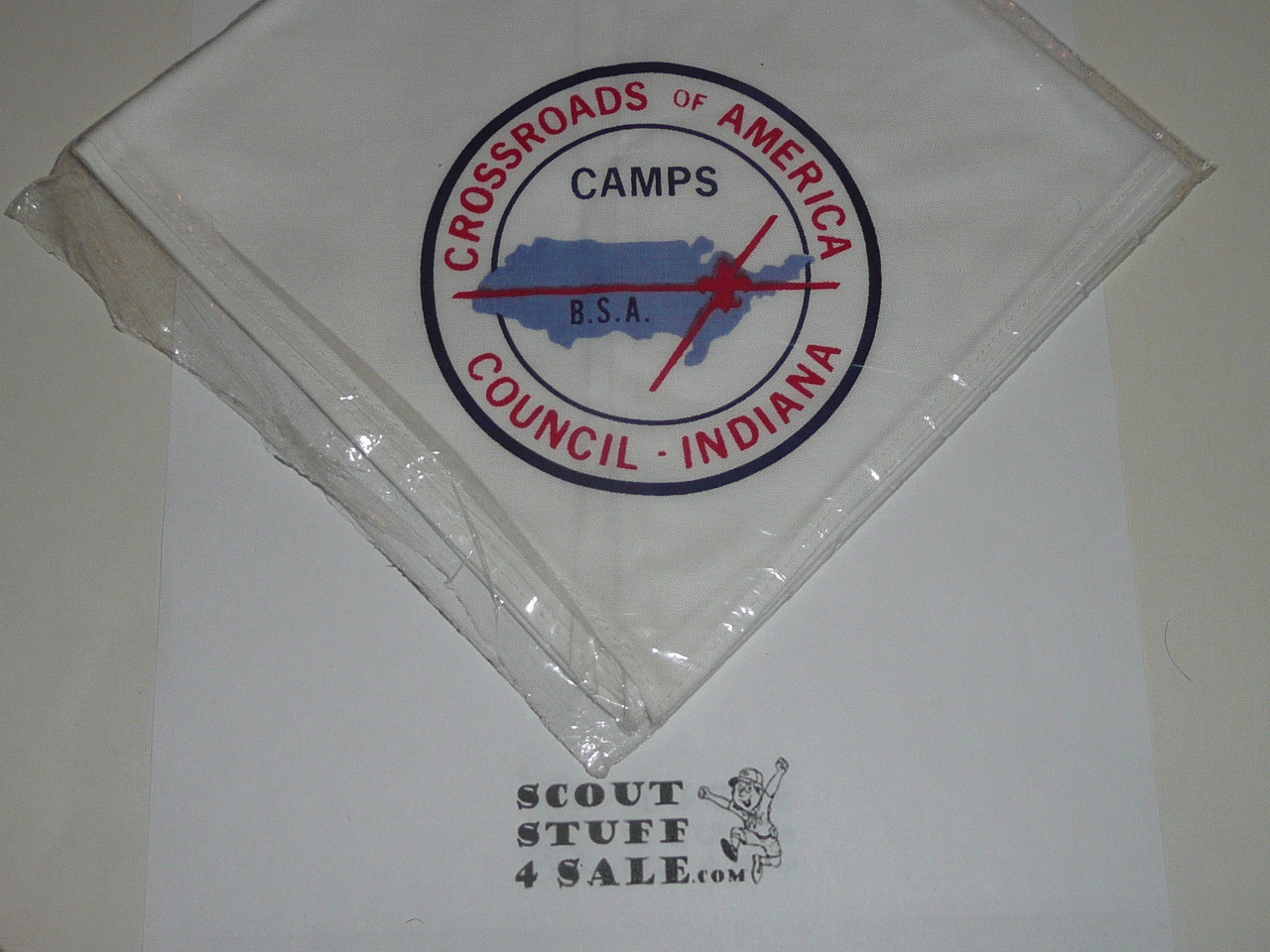 Crossroads of America Council Camps Neckerchief, white