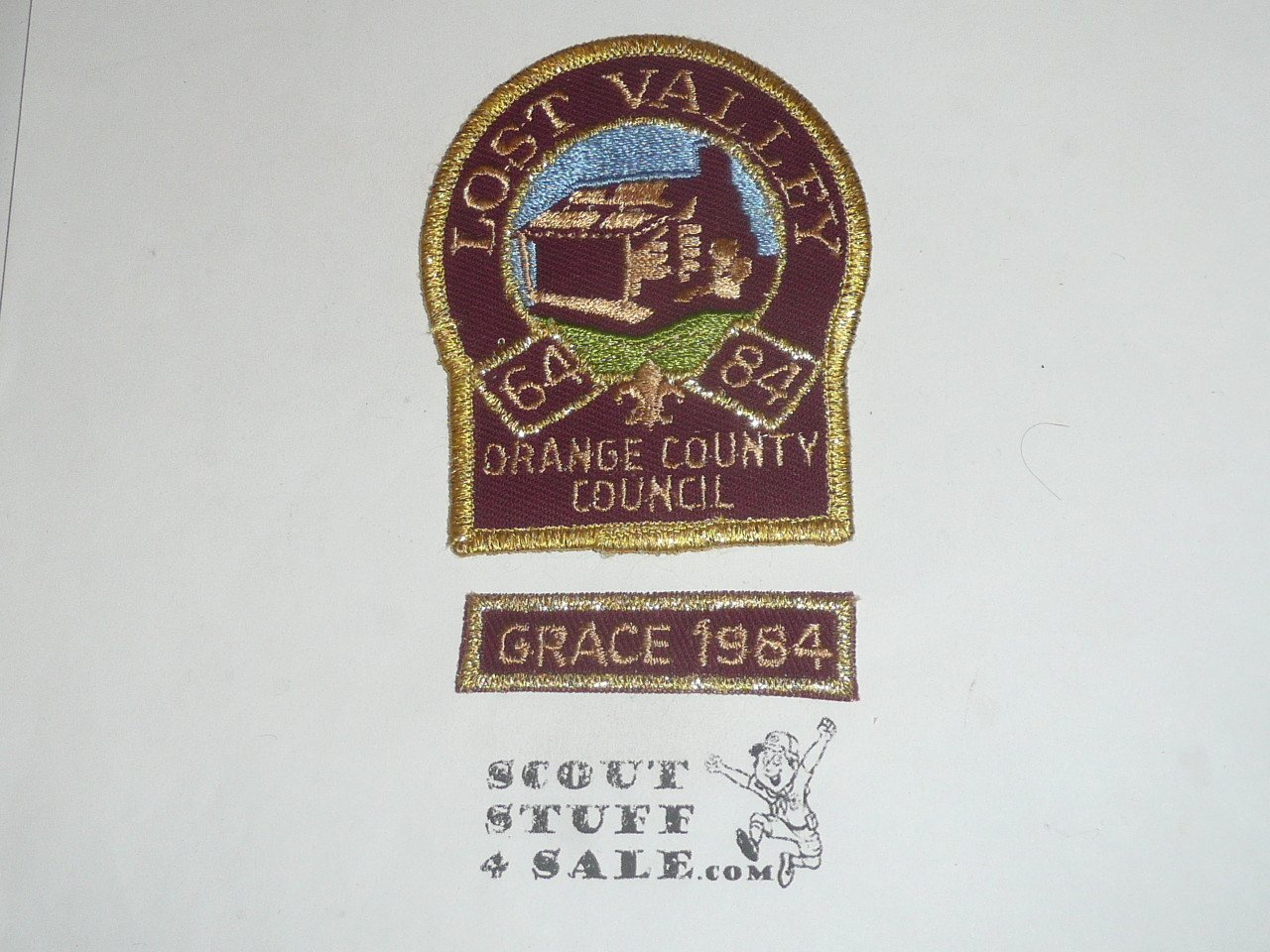 Lost Valley Scout Reservation 1984 Camp Grace Segment Patch, Segment only