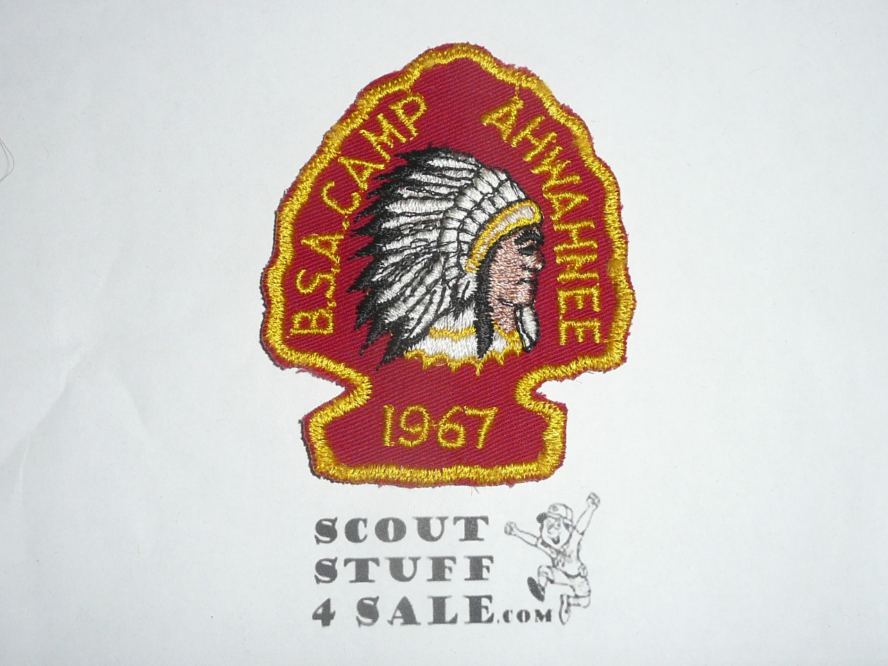 Ahwahnee Scout Reservation twill patch, 1967