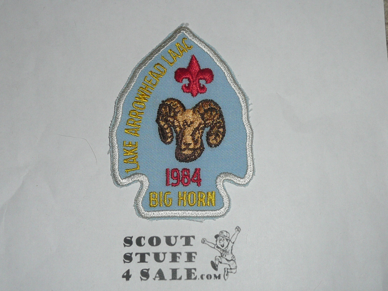 Lake Arrowhead Scout Camps, Camp Big Horn Patch, 1984
