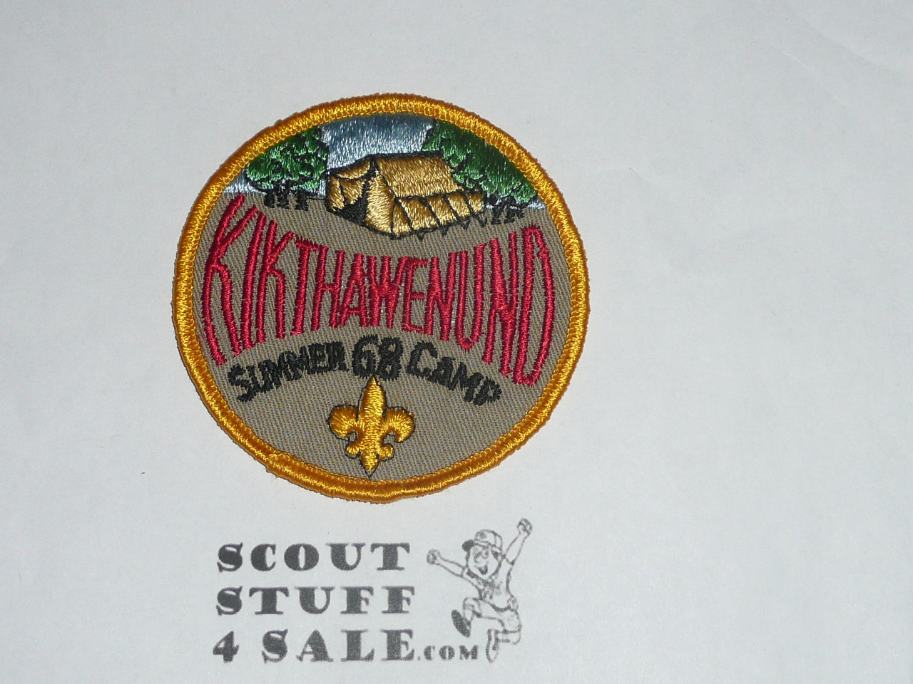 Camp Kikthawenund Camp Patch, Crossroads of America Council, 1968