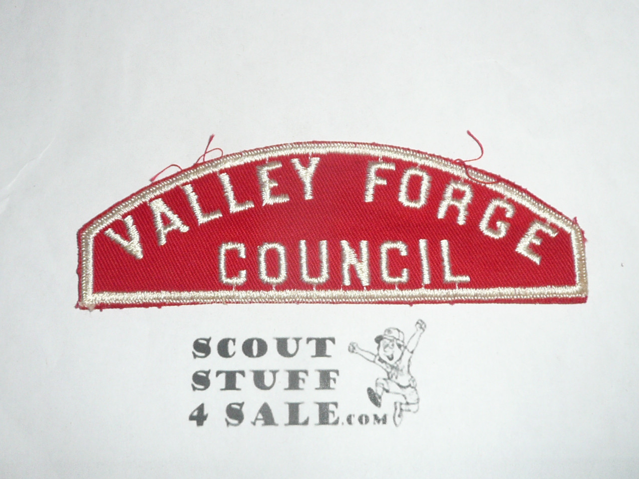Valley Forge Council Red/White Council Strip -Scout