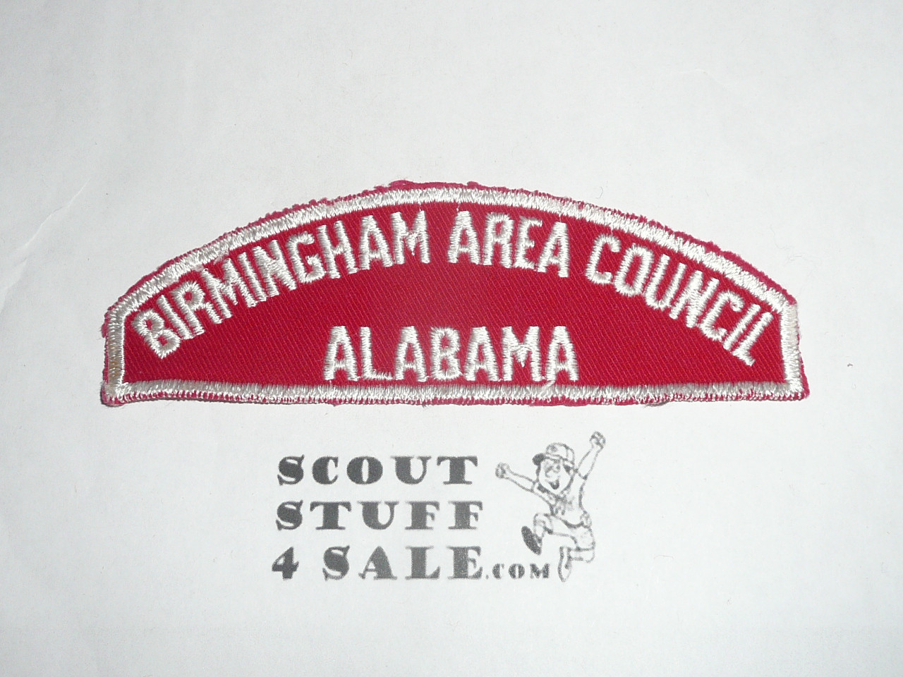 Birmingham Area Council Red/White Council Strip, Sewn