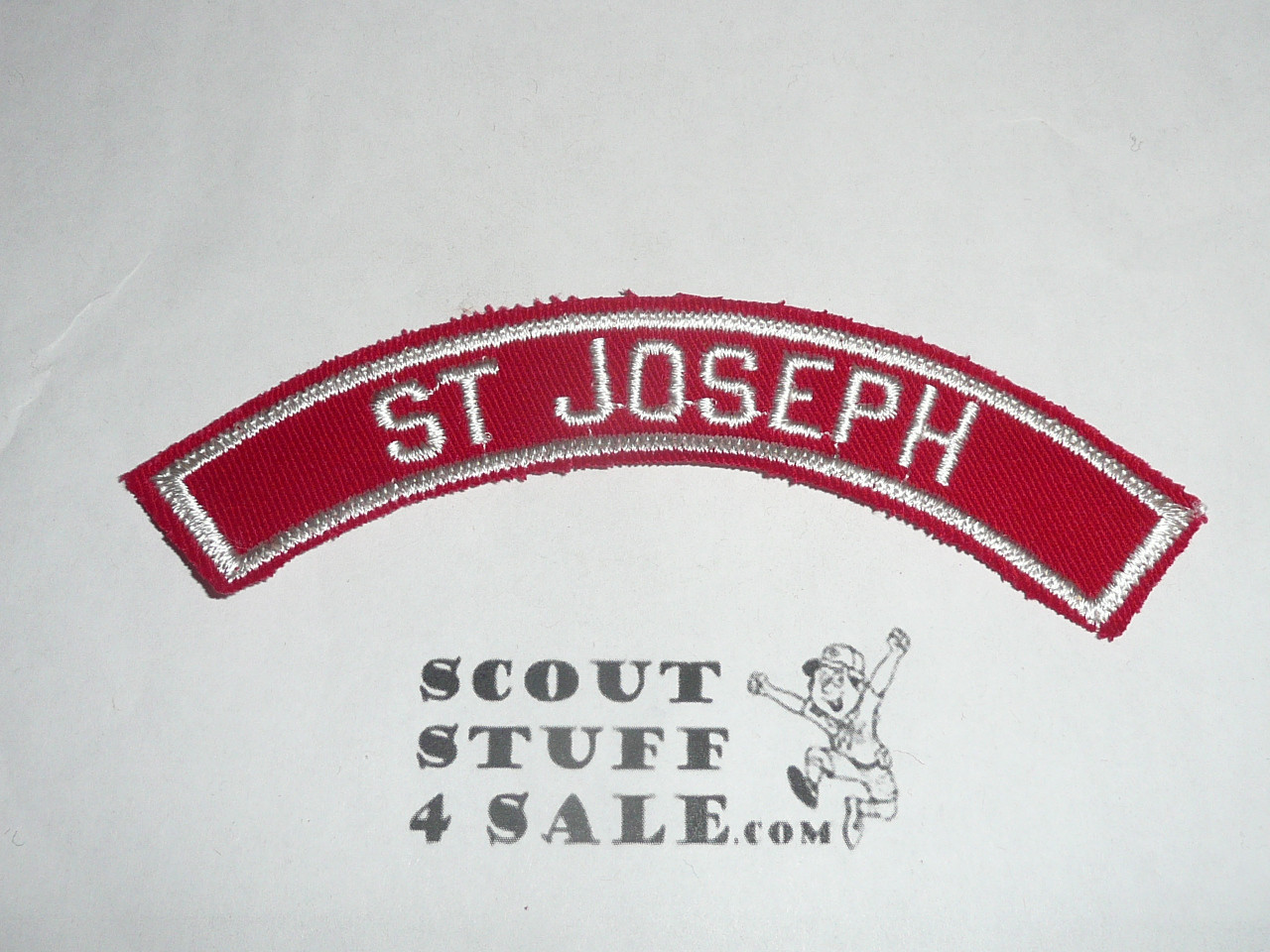 ST JOSEPH Red and White Community Strip