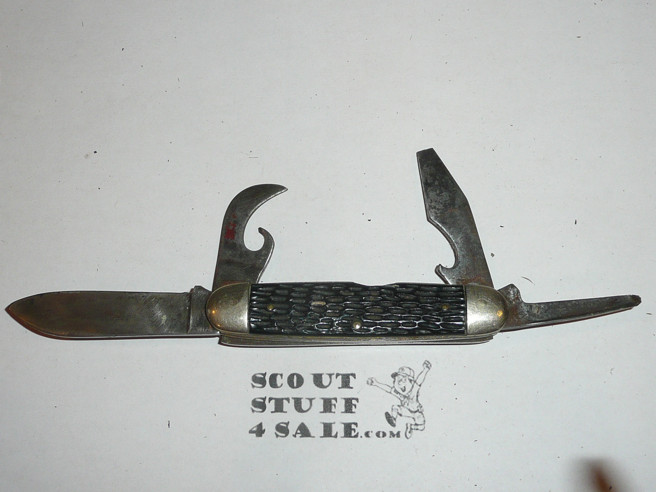 Boy Scout Knife, Imperial Manufacturer, used and missing emblem (CSE31)