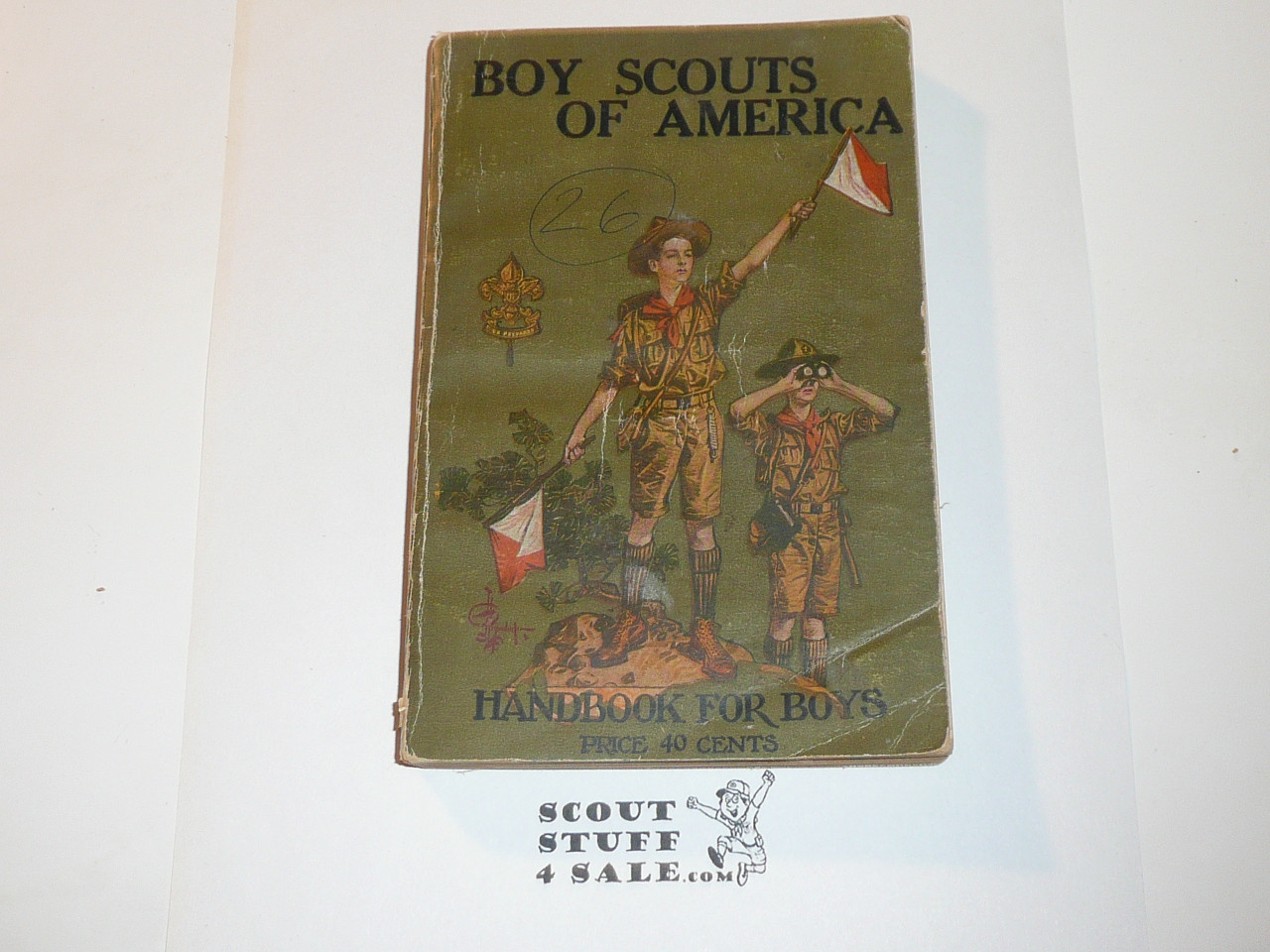 1927 Boy Scout Handbook, Second Edition, Thirty-seventh Printing, near MINT #2