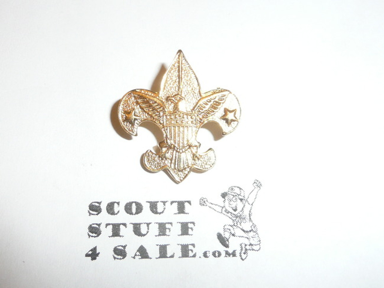 Tenderfoot Scout Rank Pin (Could be used as Generic Scouting Collar Pin), Spin Lock Clasp, 22mm Wide, NO back markings