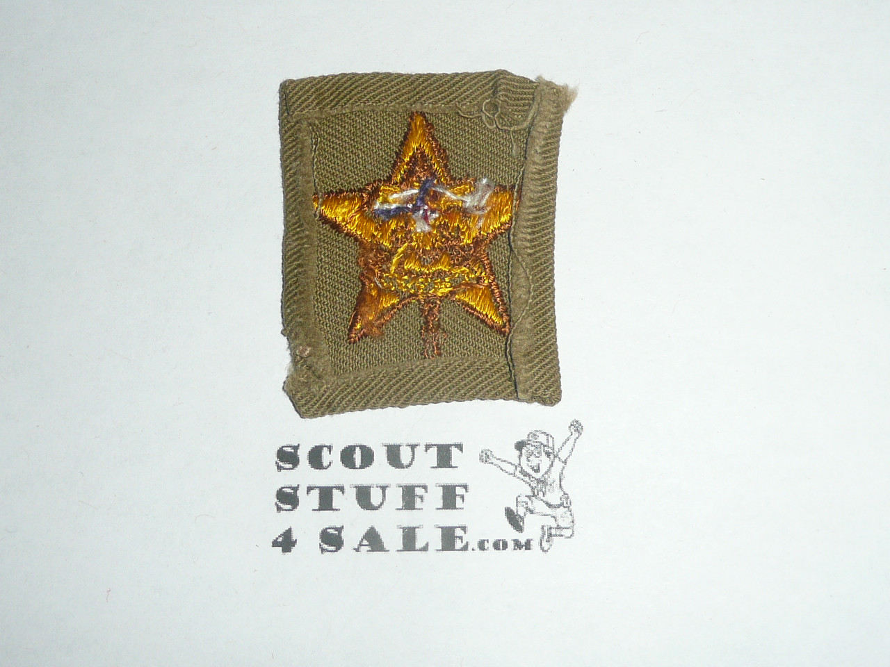 Star Rank Patch - 1942-1945 - Tan Twill Type 10a - used