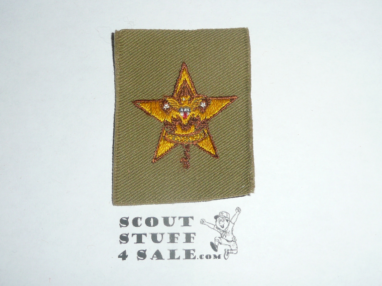 Star Rank Patch - 1939-1942 - Tan Twill Type 9a - MINT